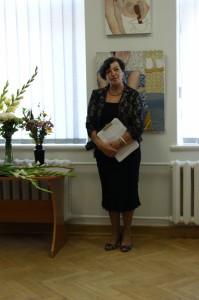 Lumos prezidentė Dalia Poškienė atidaro parodą