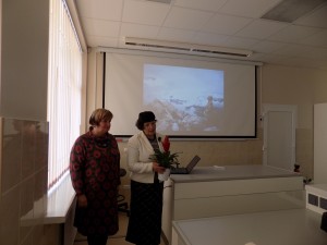 Greta Jurgelevičienė ir D.Poškienė ASU 308 auditorijos atidaryme